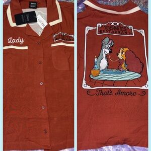 Exclusive Lady and The Tramp Tony’s Women’s Cropped Button Down